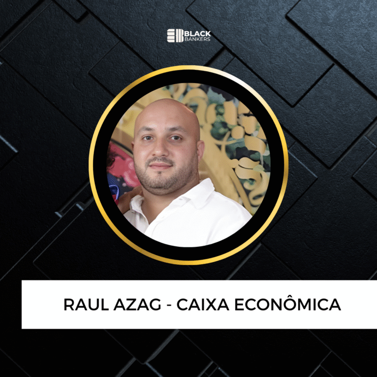 Assistente de varejo na Caixa Econômica Federal, viu sua carreira decolar em apenas um ano e três meses, foi promovido duas vezes, tornando-se gerente de varejo – Raul Azag